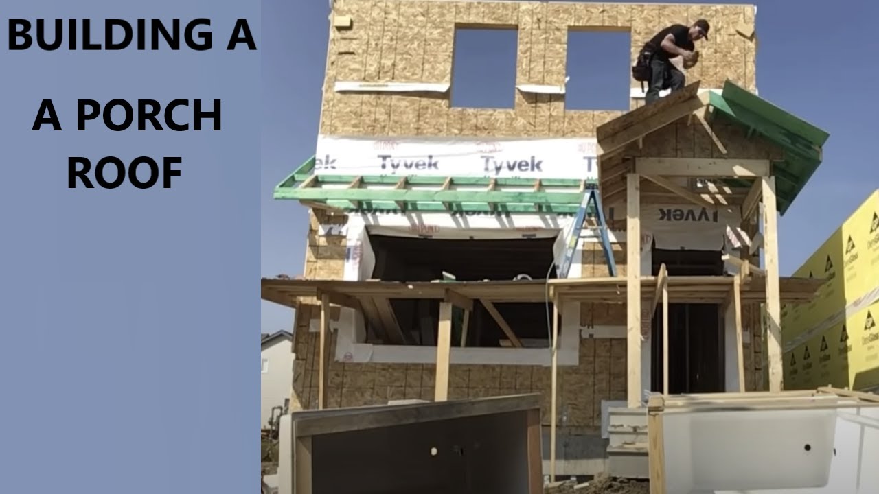 How to build a porch roof - YouTube