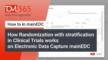 How Randomization with stratification in Clinical Trials works on Electronic Data Capture mainEDC