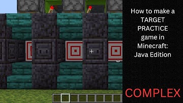 How to make a TARGET PRACTICE game in Minecraft: Java Edition! | #minecraft #minecraftjava #redstone