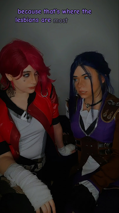 Picture me this, we are lesbians | Vi & Caitlyn Kiramman@nikkihatsunecosplayArcane #cosplay