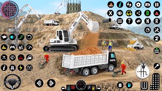 Snow Excavator Simulator Game | Jcb 3D Game | Heavy Excavator 3D Simulator Android Gameplay screenshot 3