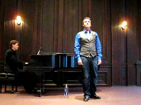 David Anthony Vogel singing Sailing On, by Menken and Pitchford