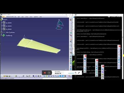 Automating Creation of an Aircraft Wing in CATIA v5 using Python