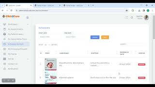 Click2Cure Doctor Dashboard Software Demo - PRM (Patient Relationship Management Demo)
