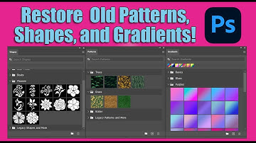 Restore Old Patterns, Gradients, and Shapes in Photoshop