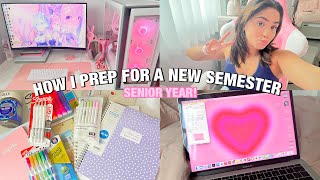 PREPARING FOR A NEW COLLEGE SEMESTER : class organization, planning, school supplies haul, etc.