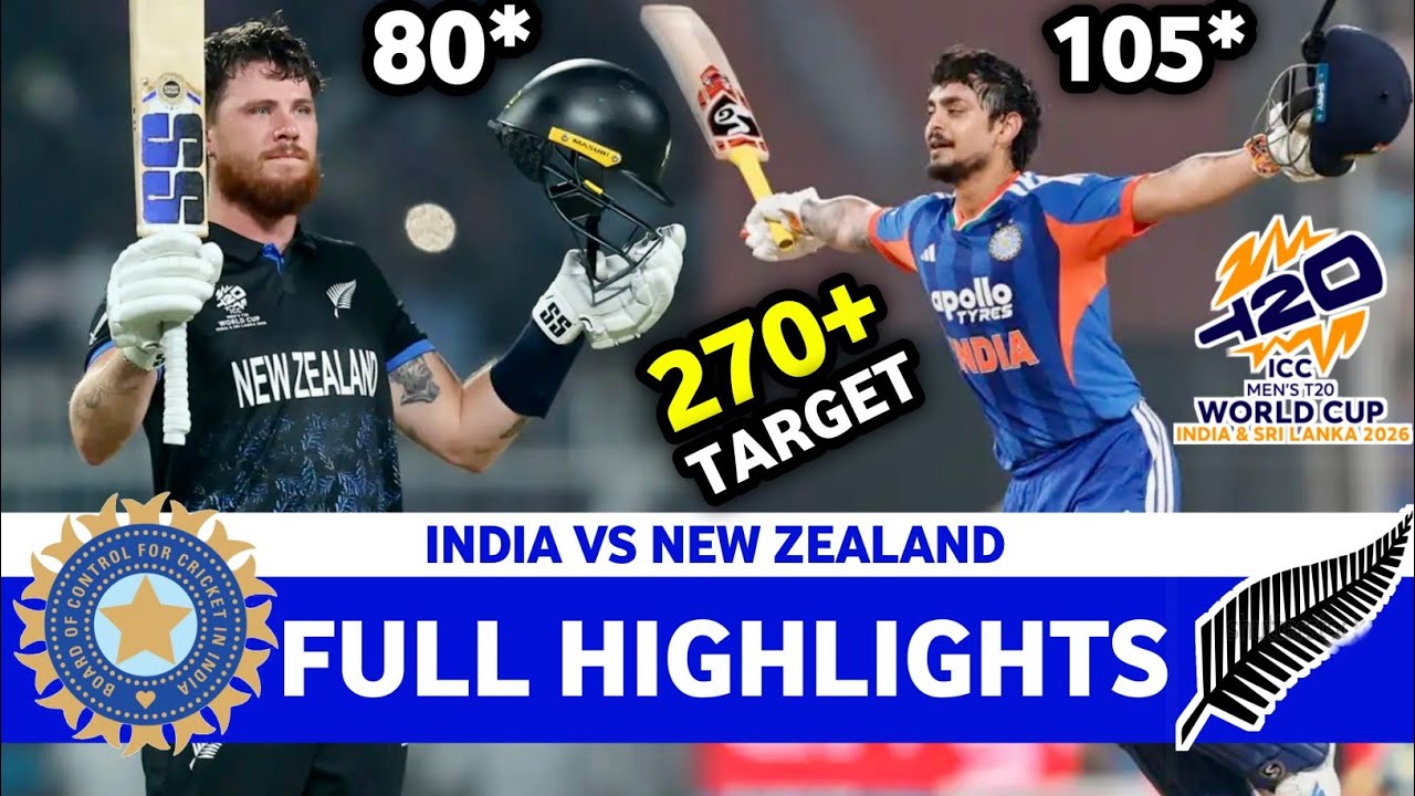 India Vs New Zealand ICC MENS T20 CRICKET WORLD CUP Final Match 55 Highlights 2026 | IND VS NZ