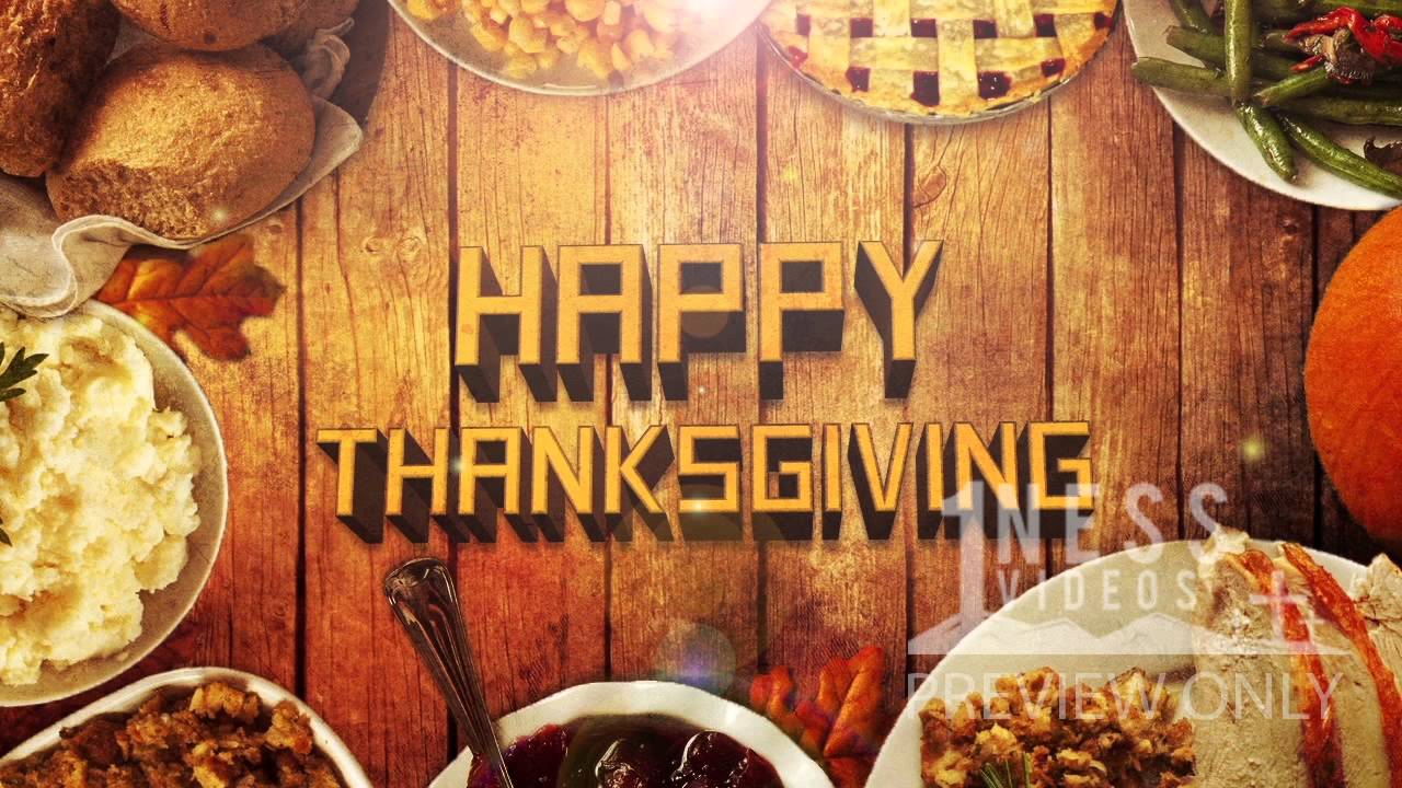 Happy Thanksgiving Church Motion Background - Oneness Videos - YouTube