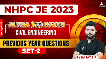 NHPC JE Civil Previous Year Question Paper #2 | NHPC JE Civil Paper Solution 2022 | By Rajat Sir