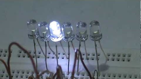 Laboratorio Dos Arduino secuencia de 6 LEDs , PWM, aumentando y disminuyendo la intensidad