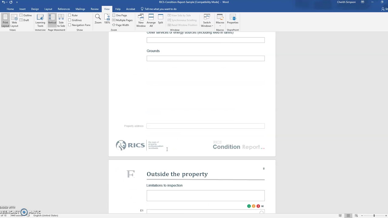 How to fill in a Condition Report - YouTube