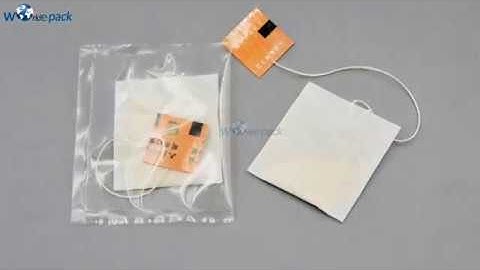 Small Tea Bag Making Machine Inner Bag with Thread and Tag