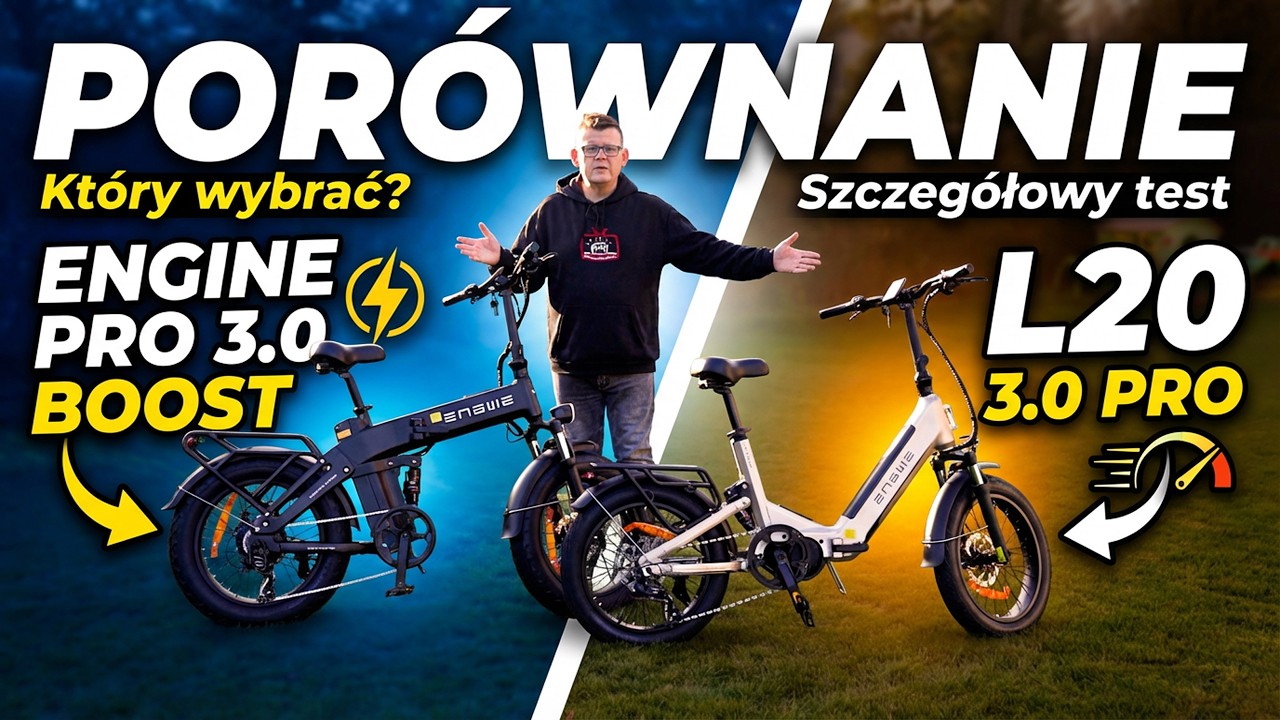 PORÓWNANIE Engwe Engine PRO 3.0 Boost vs Engwe L20 PRO 3.0