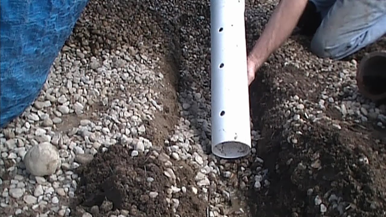 How To Install Perforated Pipe French, Garden Drainage Pipe Cover