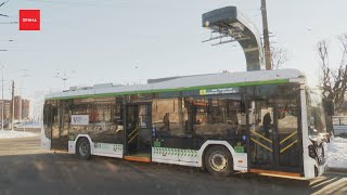 Первые электробусы начали курсировать по Красноярску