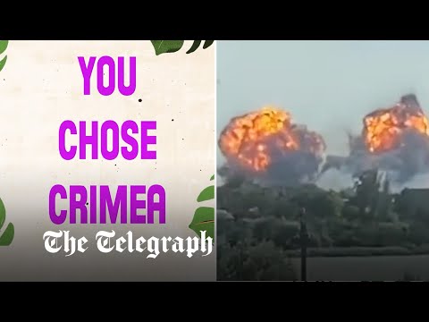 Crimea explosion: Ukraine warns Russian tourists to go home in bizarre video