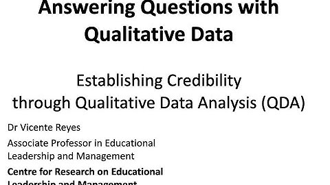 Answering Questions with Qualitative Data