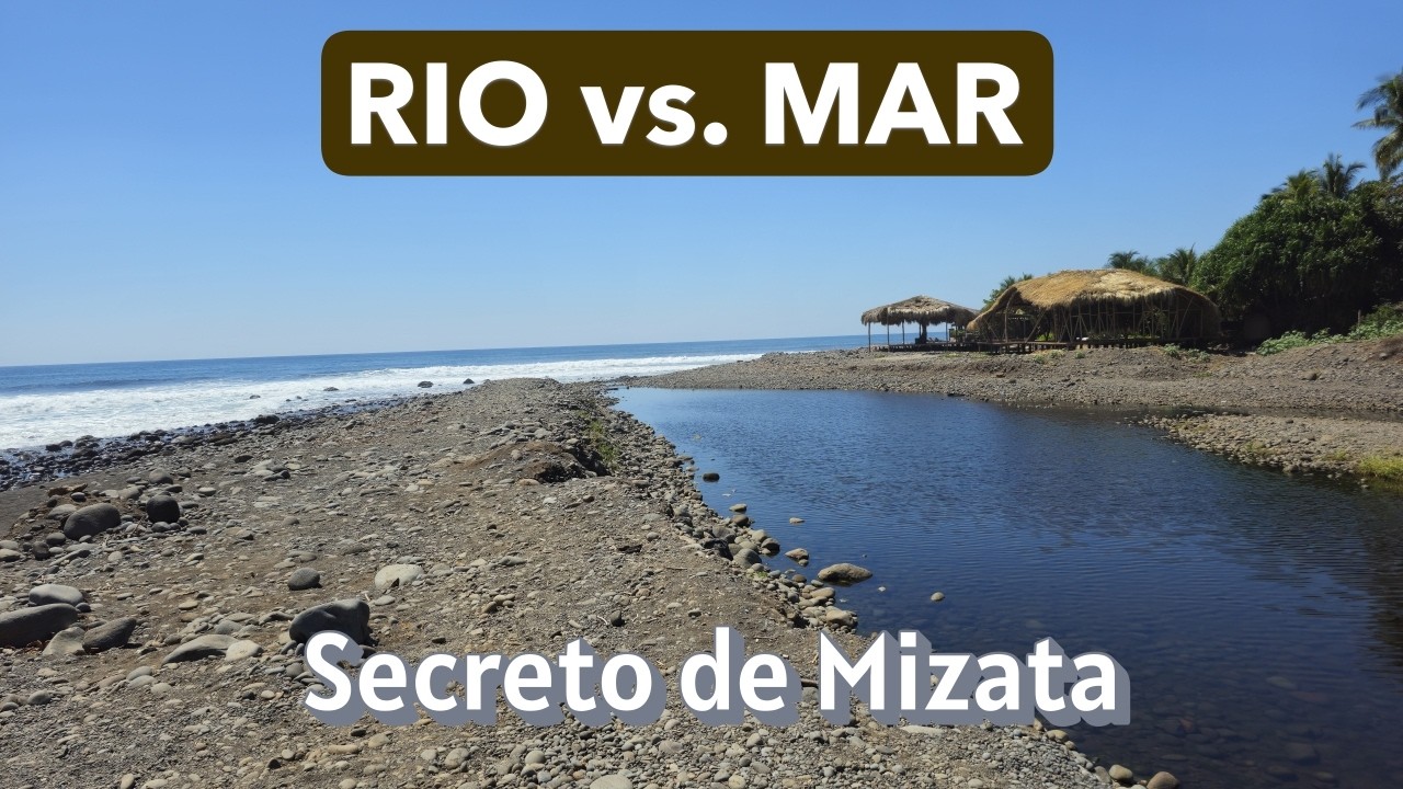 El SECRETO mejor guardado de El Salvador Playa Mizata Río, Rocas y Paz