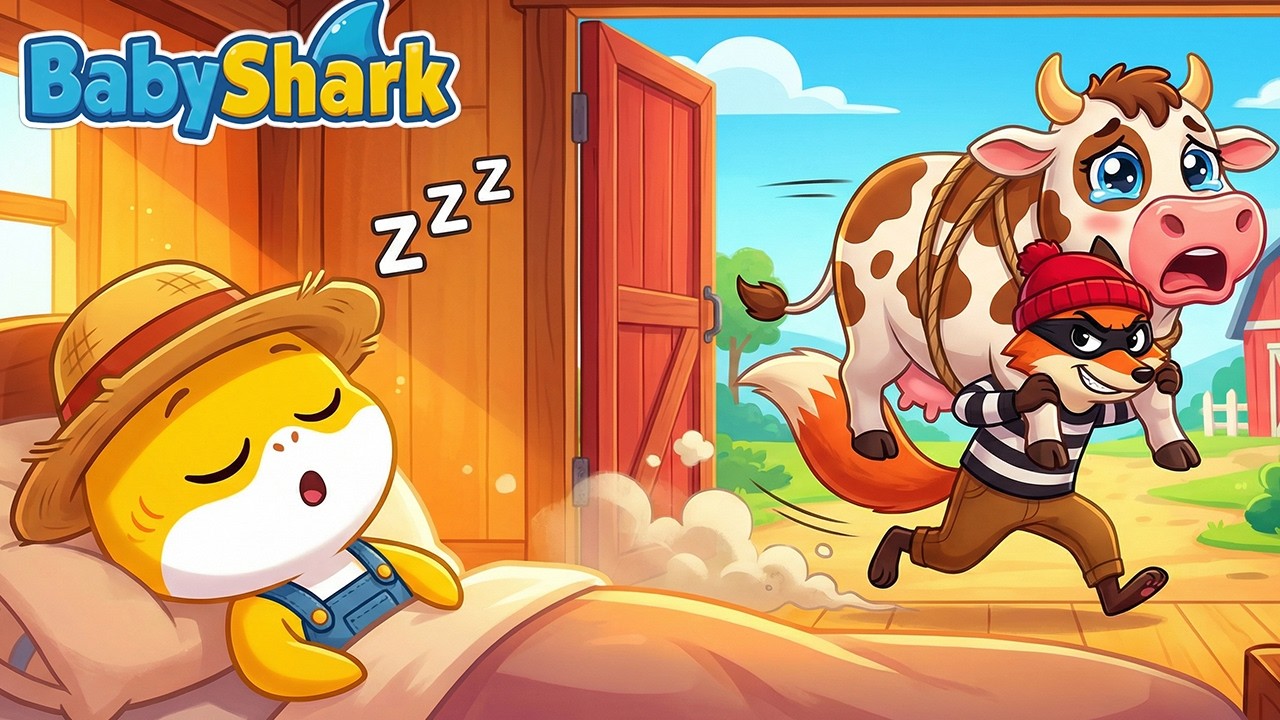 Thief at Old MacDonald Farm! 😱 Mama Cow is Gone! 🐎🐄 Police Officers Save the Day