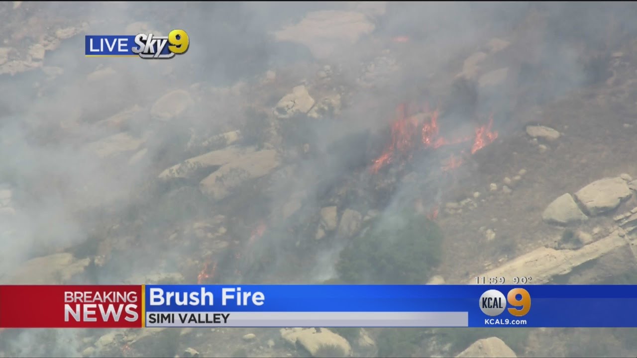 Small Fire Breaks Out On Rocky Peak In Simi Valley - YouTube