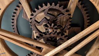 EDESIA Earth | Kinetic Wooden Clock | Kinetic Sculpture