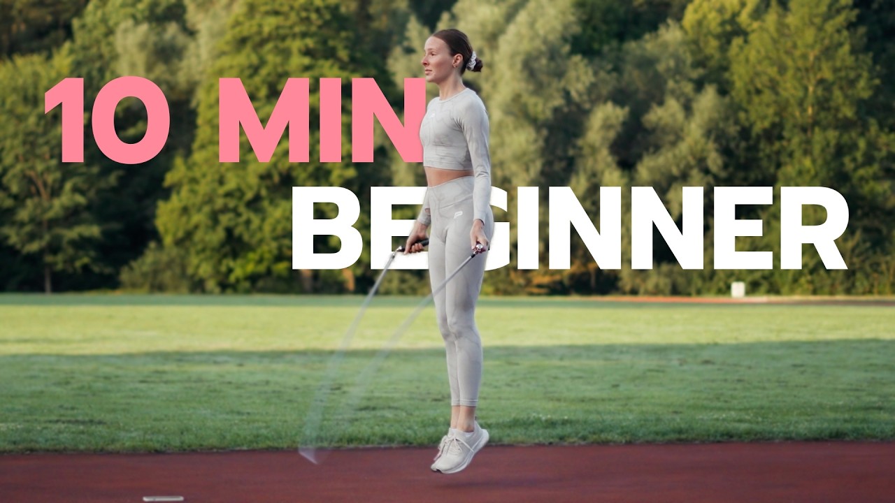 10 MIN BEGINNER FRIENDLY JUMP ROPE WORKOUT / WEIGHTED ROPE - YouTube