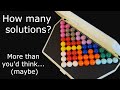 How many ways can this puzzle be solved?