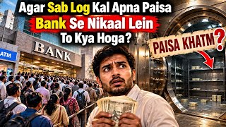 Agar Sab Log Bank Se Paisa Nikaal Lein To Kya Hoga 😱 #BankRun #Finance #Money #Economy #Banking