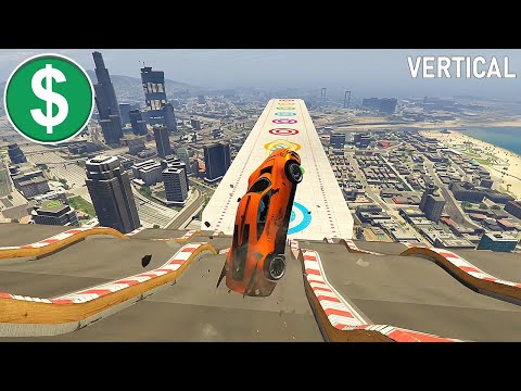 GTA 5 Gameplay No Copyright (Mega Ramp) - Vertical