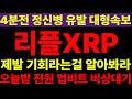 리플 제발 확인하세요 4분전 터진 정신병 유발속보!! 지금이 기회라는 걸 알아채야 합니다 오늘밤 업비트 투자자 전원 필수확인!!