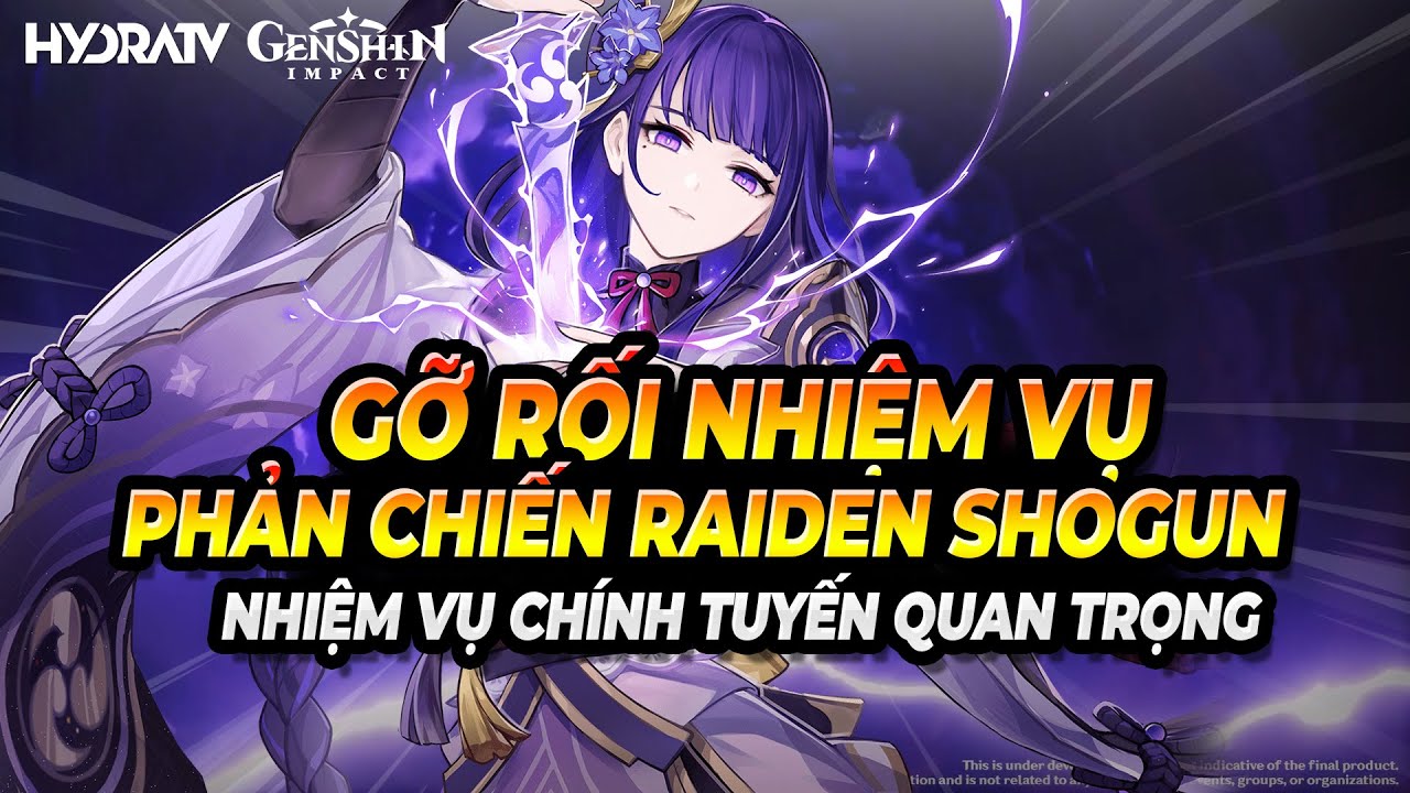 Gỡ Rối Nhiệm Vụ Huấn Luyện Phản Chiến Raiden Shogun Genshin Impact 2.1 ...