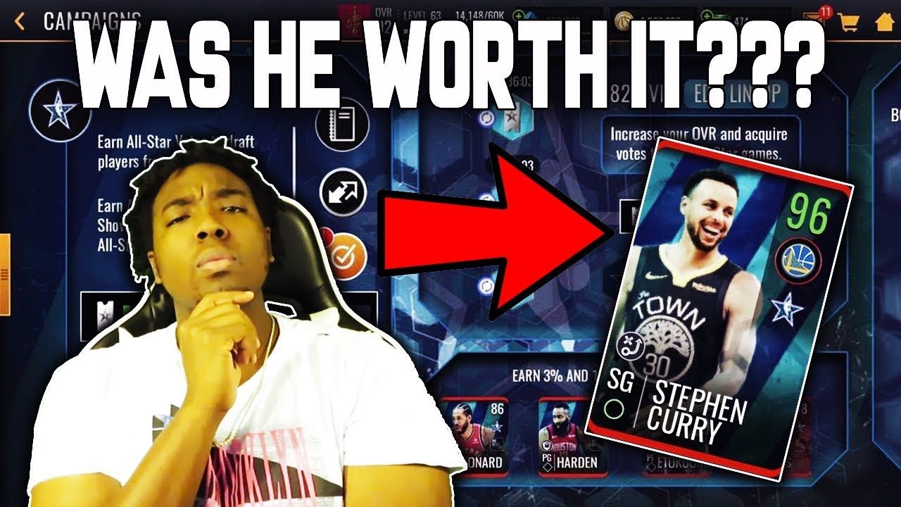 95 OVR ALL STAR CURRY COMPLETE!!! ROAD TO THE TOP NBA LIVE MOBILE 19 EP. 33!!!