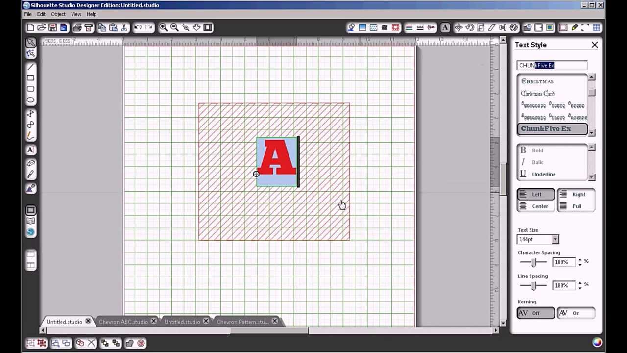 Tutorial Silhouette - How to fill a letter with a cuttable pattern using Silhouette Studio - YouTube