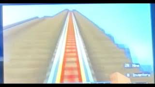 Wooden Monster coaster in Minecraft 