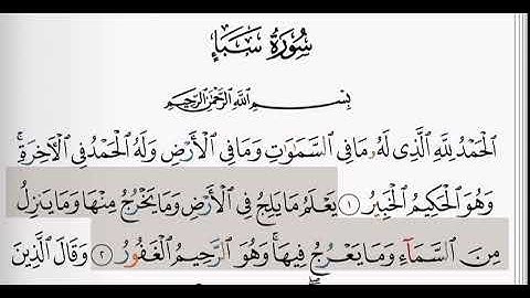 (34) سورة سبأ | شيخ الزين محمد احمد