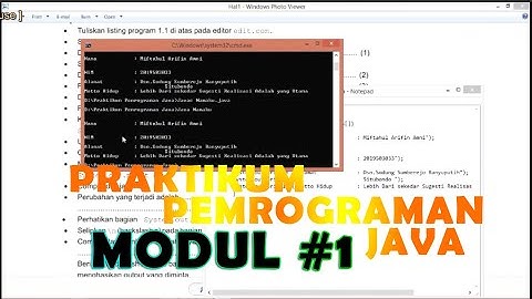Praktikum Pemrograman Java (Modul 1)
