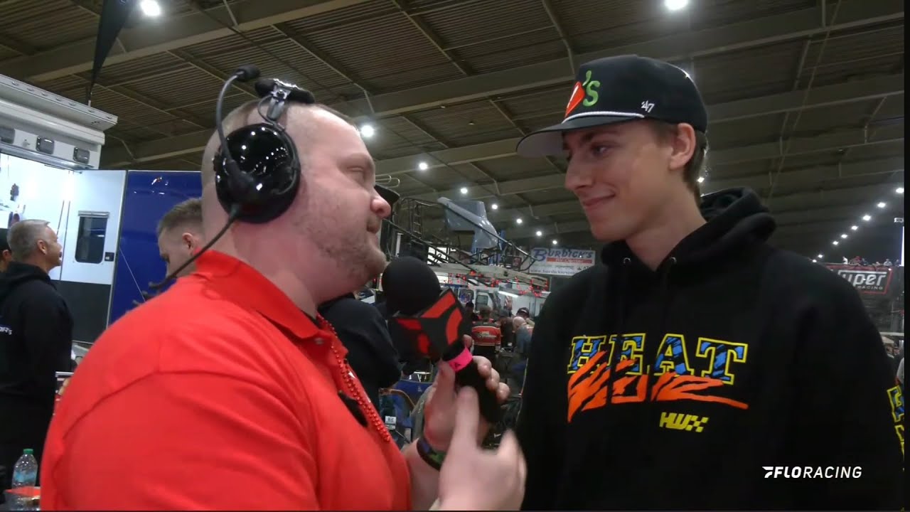 Carson Hocevar pit walk (2026 Chili Bowl Nationals)