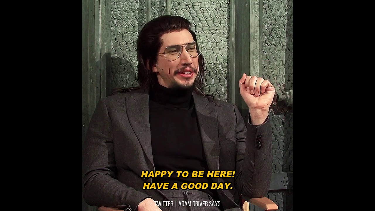 Adam Driver as Del Taco's VP "Happy to be here! Have a good day." | SNL