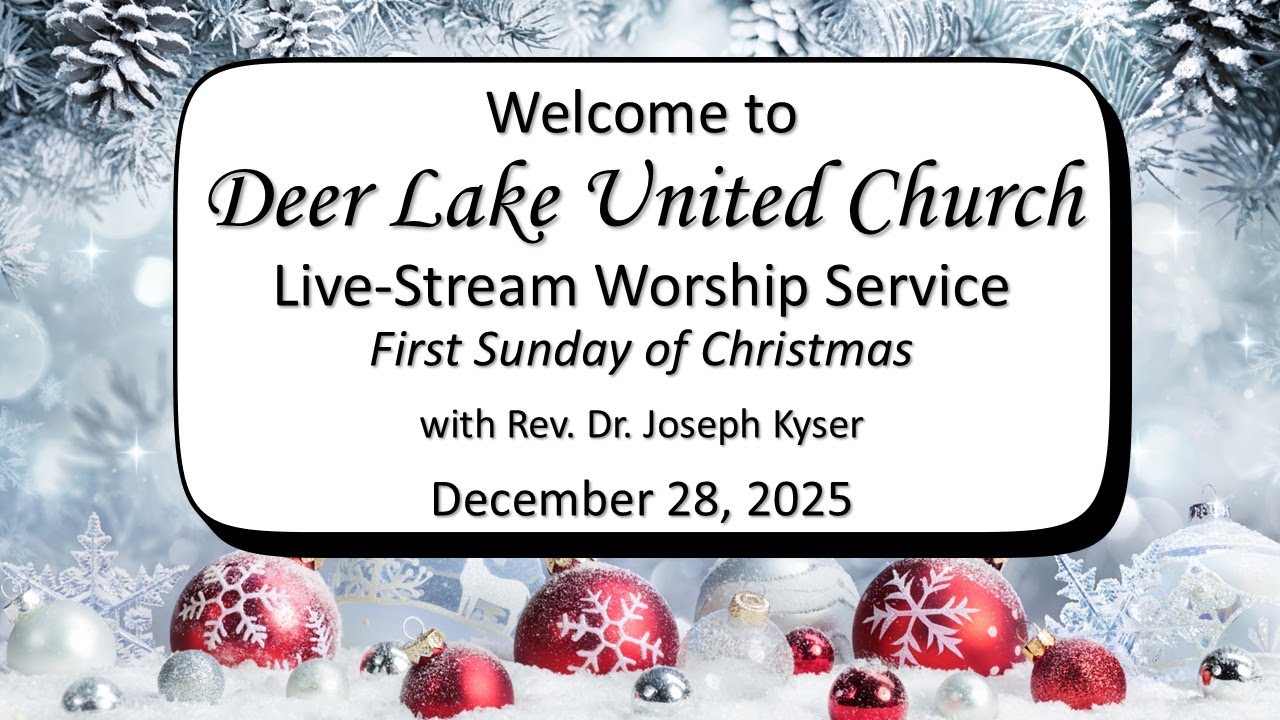 Sunday,  December 28, 2025:  "Dressing for Christmas!" with Rev. Dr. Joseph Kyser