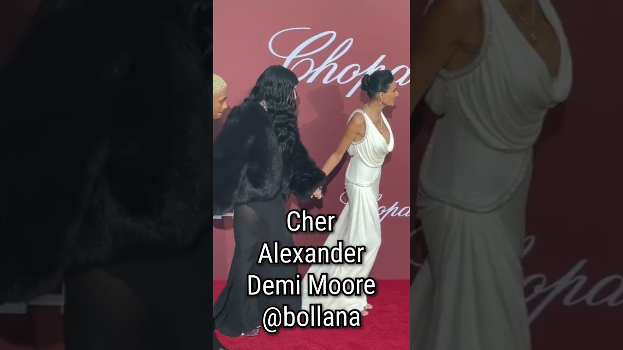 Cher, Alexander, & Demi Moore at Gala in Cannes 