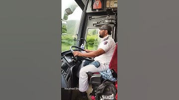 KSRTC VOLVO B11R I-SHIFT 14.5 extreme ripping in mumbai pune expressway driven by kalandhar bhai 🔥