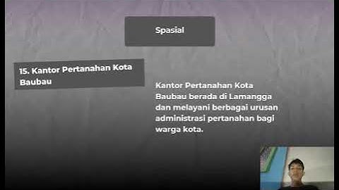 IDENTIFIKASI 20 TEMPAT DATA SPASIAL DAN NON SPASIAL