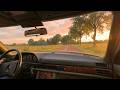 w126 life. driving home .(evening drive)