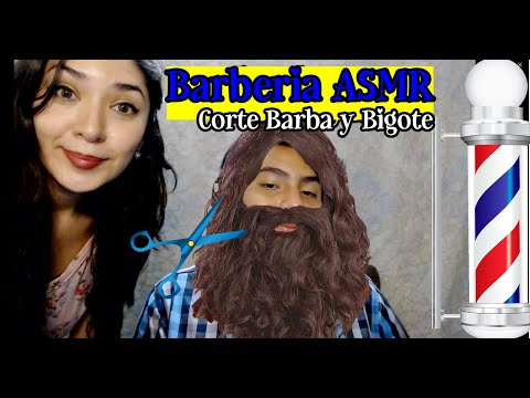 ASMR Barberia  Corte de Pelo y Barba / Soft Spoken Whisper Sonidos de Agua Tijeras