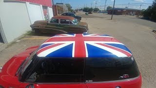 Mini Cooper Gets Jacked! "Union Jacked"