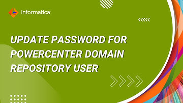 How to update password for PowerCenter domain repository user