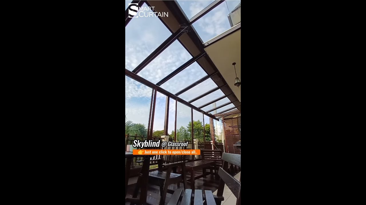 Stay cool under glass roofs with skyblind！Say goodbye to the scorching sun! - Smart Curtain Malaysia