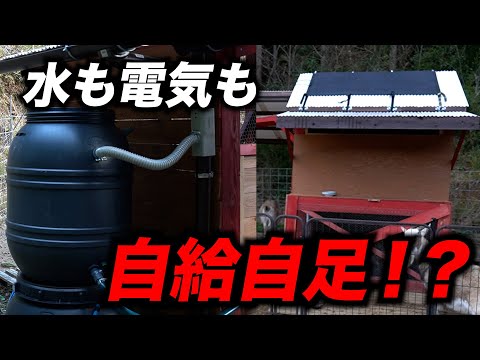 鶏だけじゃ物足りない!水も電気も自給自足!?