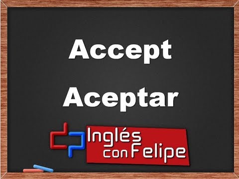 Video: ¿Aceptar es un verbo?
