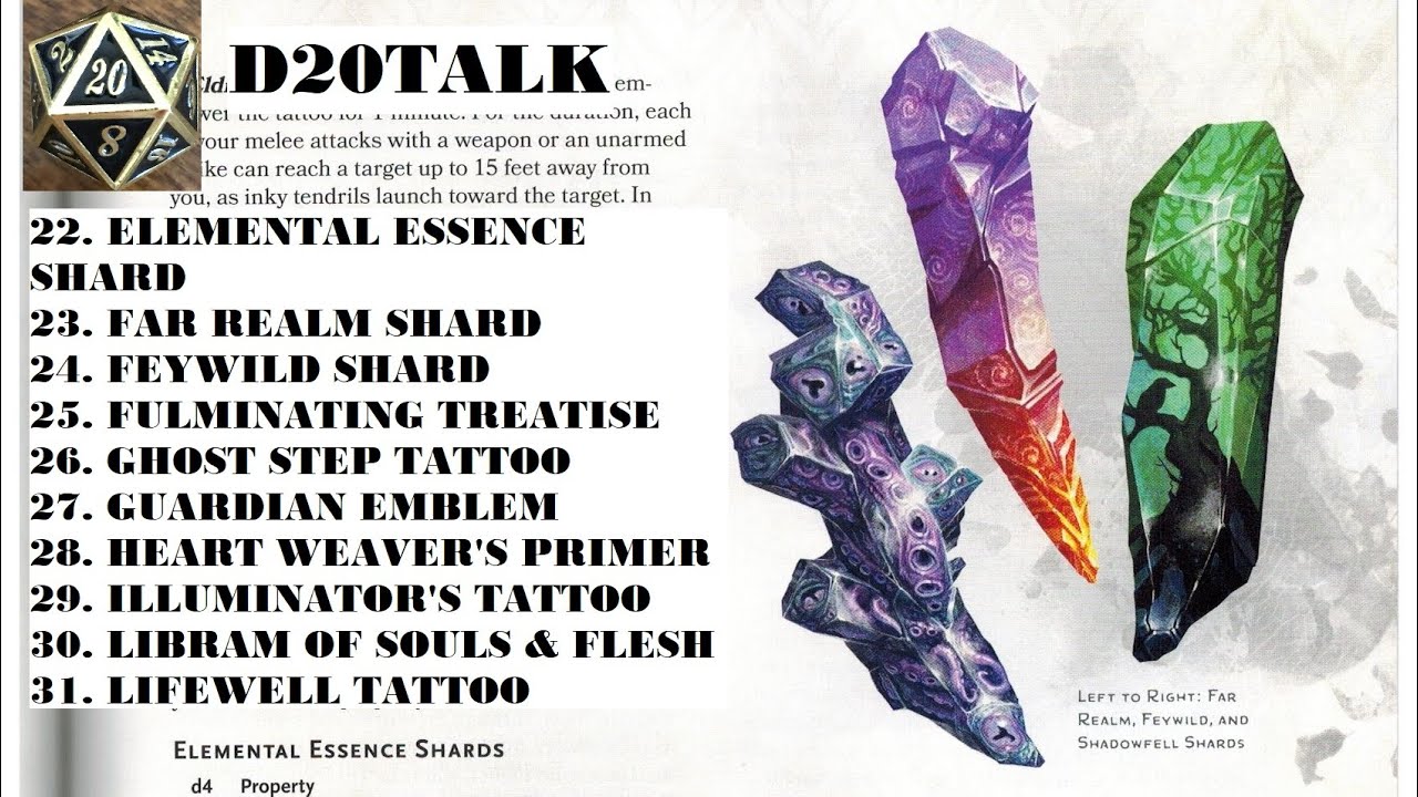 More magic items from Tasha's Cauldron of Everything YouTube